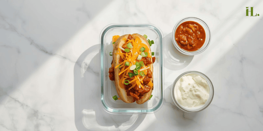 Storage Instructions for Protein-Loaded Baked Potato with Chili