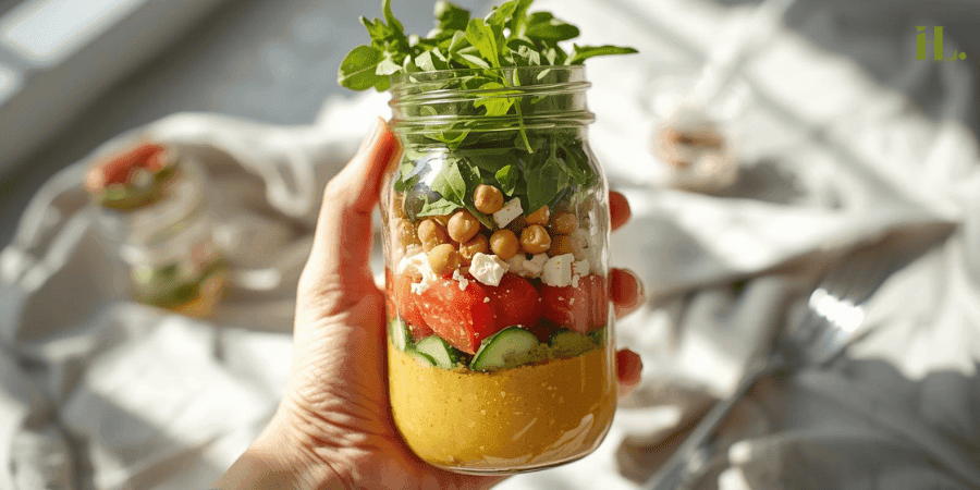 What is Mediterranean Mason Jar Salad
