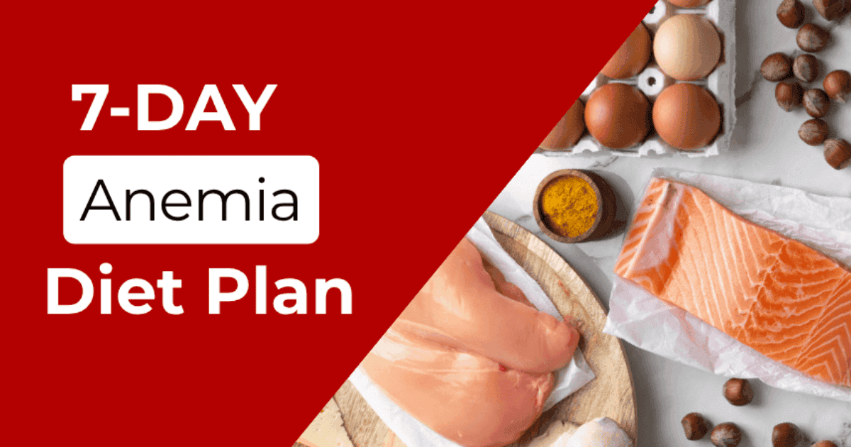 7 Day Anemia Diet Plan Featured