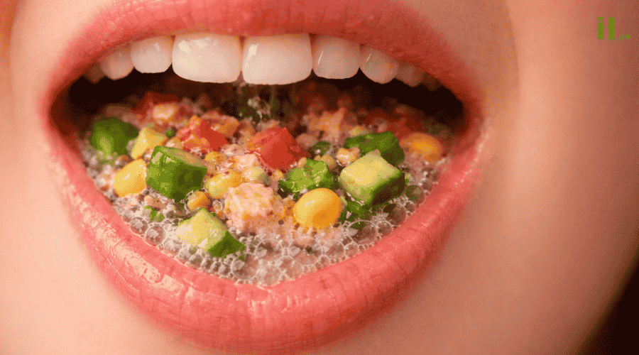 Role of Saliva in breaking down food